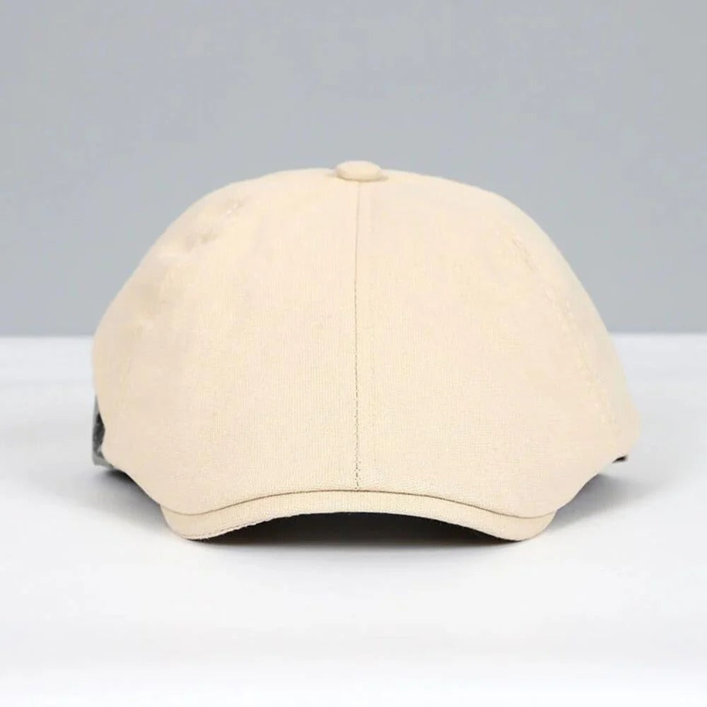 Reversible Flat Cap with Moisture Wicking Band and Elastic Fit System
