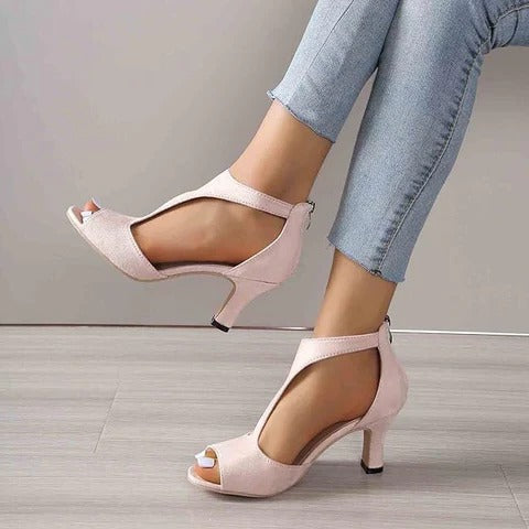 Women's Comfort High-Heel Pumps with Arch Support and Cushioned Footbed