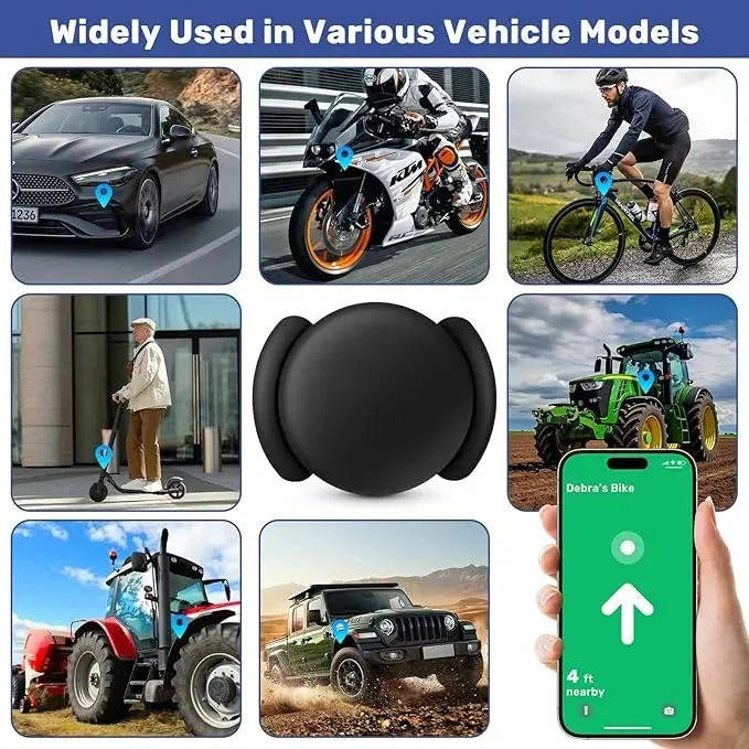 Compact GPS Vehicle Tracker with App Monitoring and Dual Cases