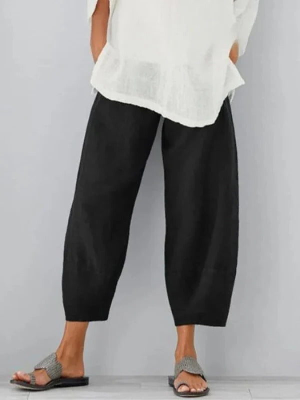 Women's Linen Pants with Relaxed Fit