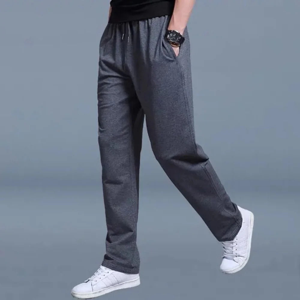 Men’s Sweatpants with Elastic Waist and Drawstring Fit