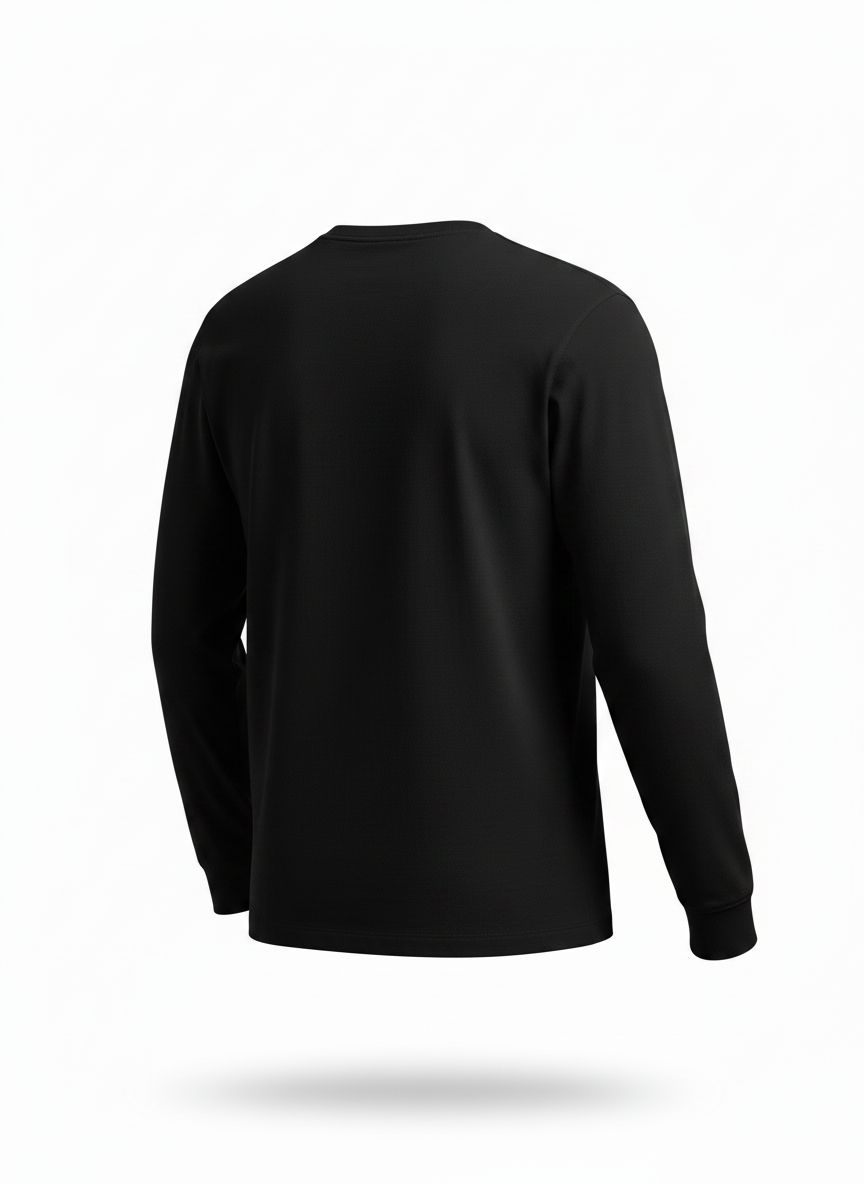 Black Long T-Shirt for Men