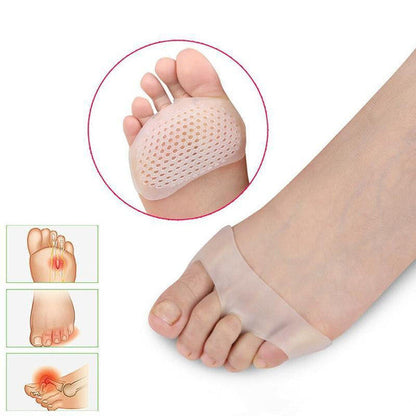 Gel Metatarsal Pads with Ventilated Design and Adhesive Backing, Set of 2