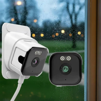 2K Window Security Camera with AI Human Detection and Color Night Vision