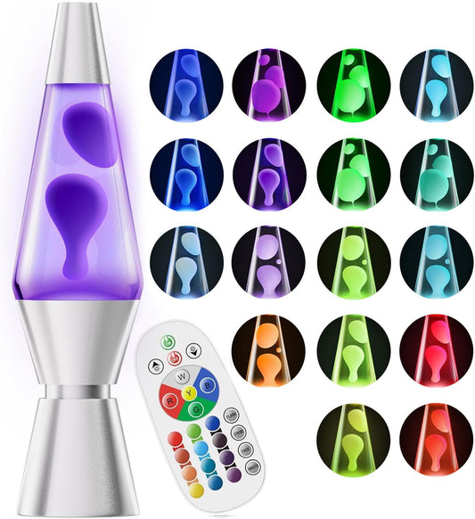 Lava Lamp Color Changing Retro Glass Night Light For Home Decor