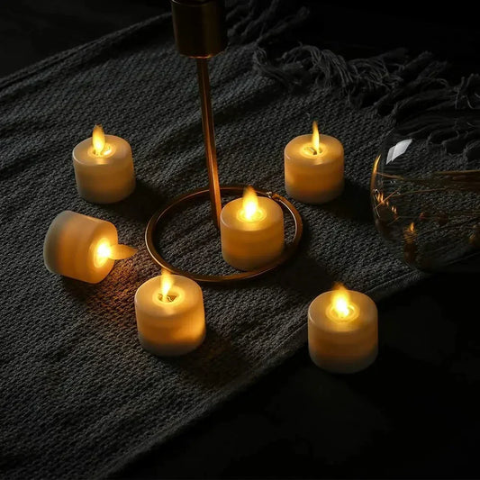 Flameless LED Candles Realistic Set Of 6 With Remote Control