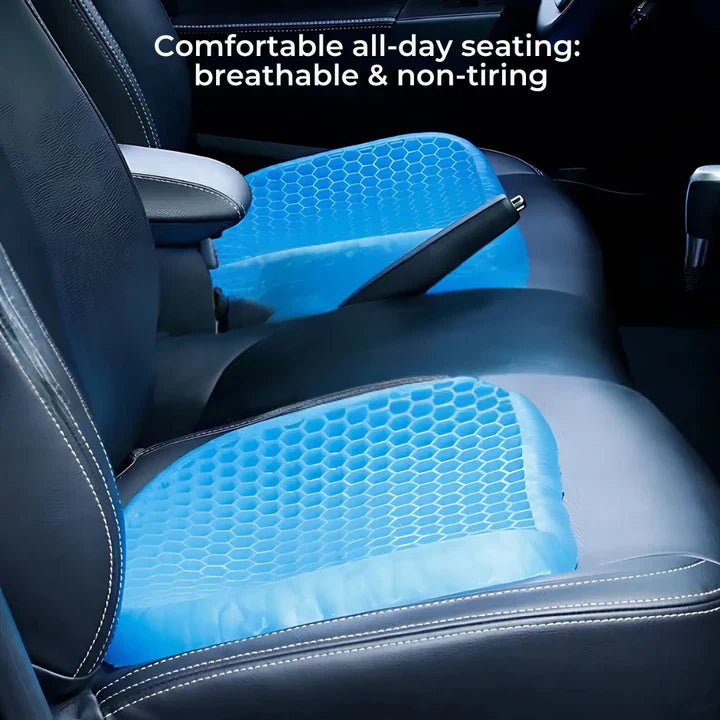 Gel Seat Cushion with Honeycomb Design for Office, Car, and Wheelchair