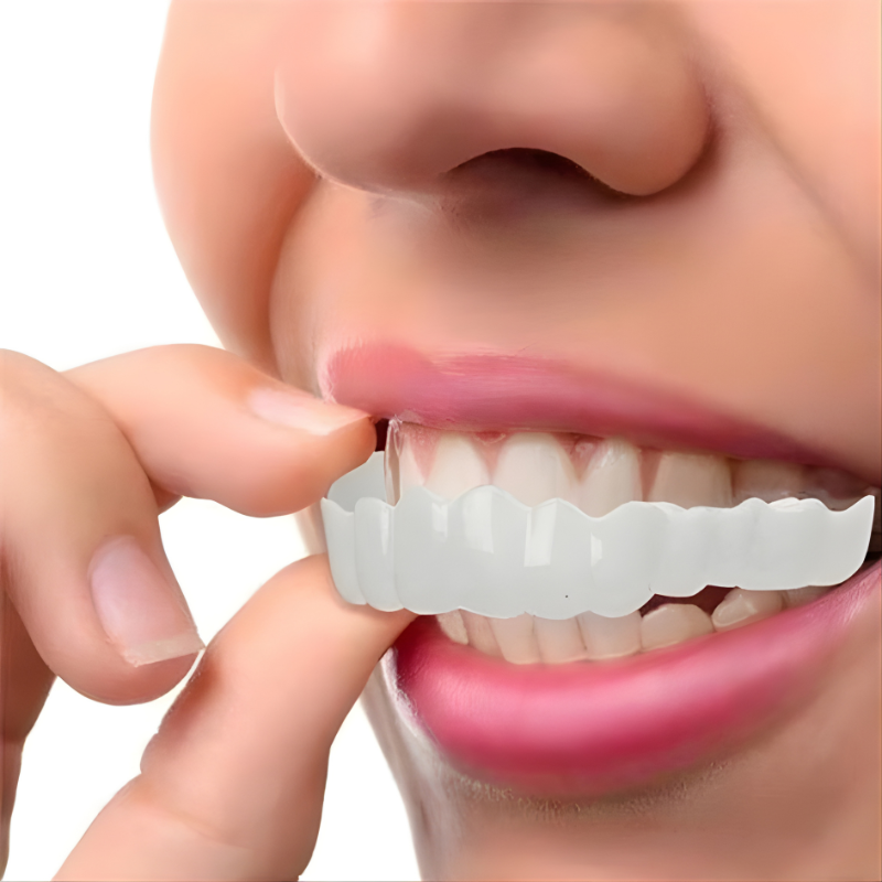 Clip On Veneer with Adjustable Silicone Strip and Storage Case