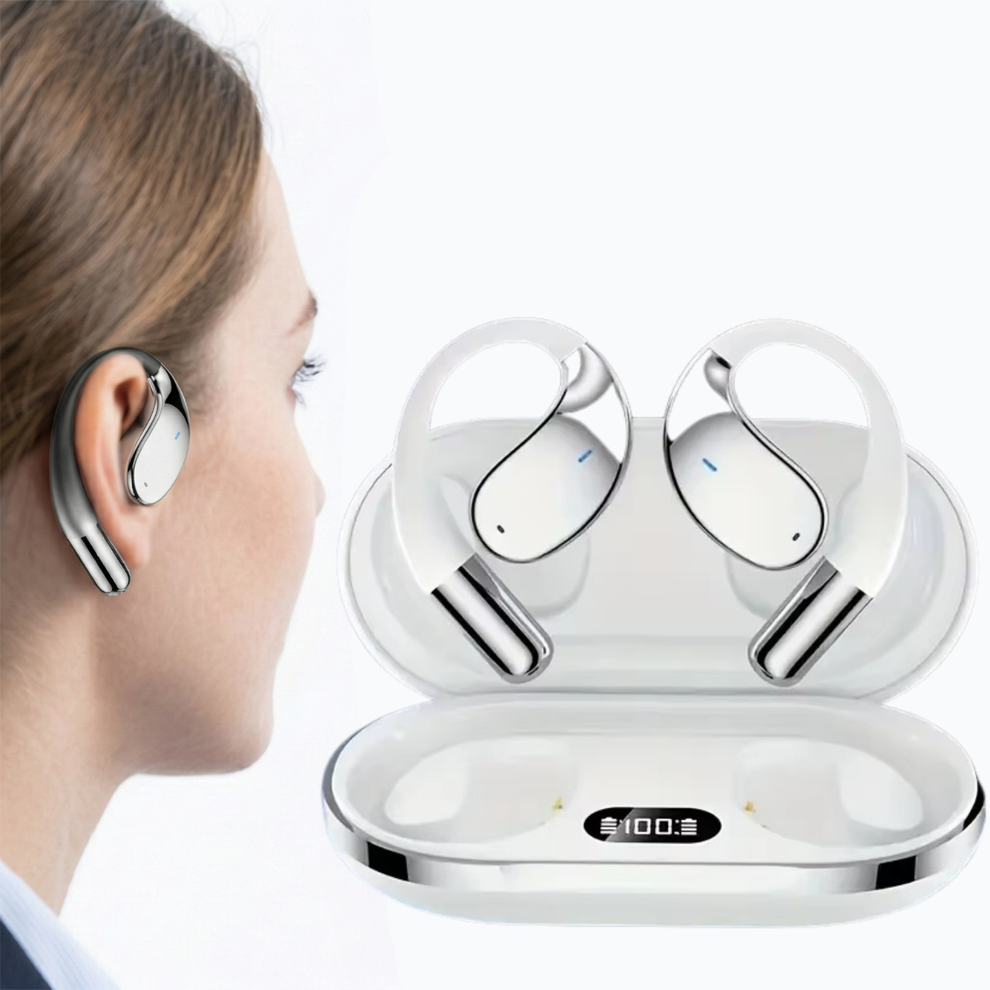 Real Time Translation Earbuds with HiFi Sound and 144 Languages, Wireless Smartphone Compatible