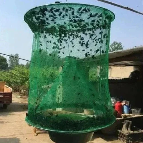 Fly Trap Reusable Ranch Style Outdoor Hanging Livestock Fly Control