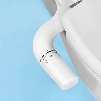 Bidet Attachment with Dual Nozzle Wash and Adjustable Water Pressure, Ultra Thin Design