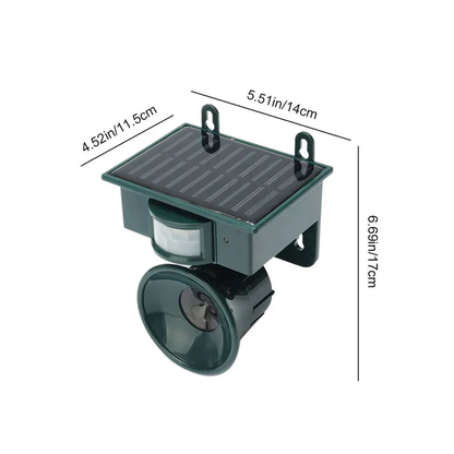Automatic Motion Sensor Bird Deterrent with Adjustable Sound and Weather Resistant Design