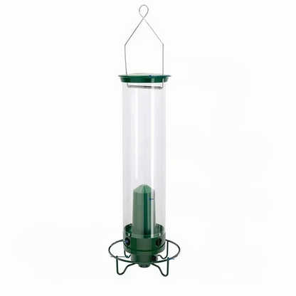 Bird Feeder with Weight Activated Spinning Perch and Four Feeding Ports, 5lb Capacity
