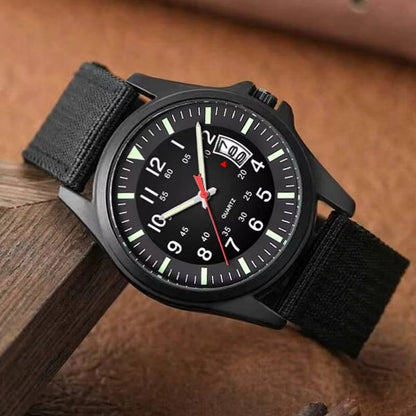 Tactical Quartz Watch for Outdoor Timekeeping and Daily Wear