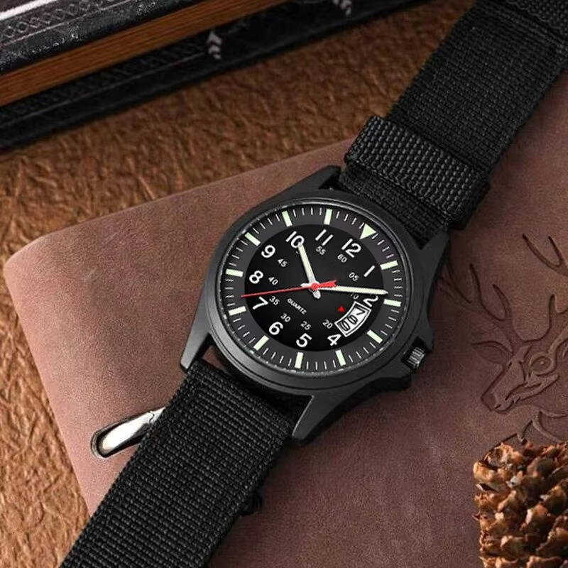 Tactical Quartz Watch for Outdoor Timekeeping and Daily Wear