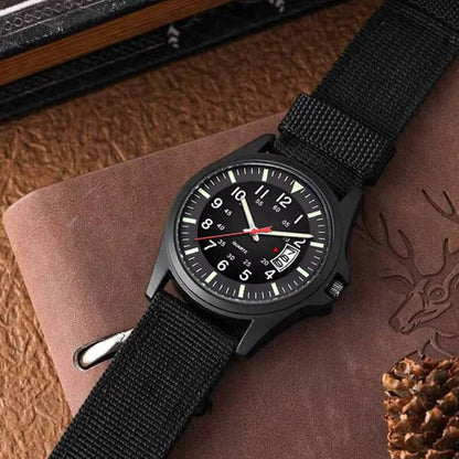 Tactical Quartz Watch for Outdoor Timekeeping and Daily Wear