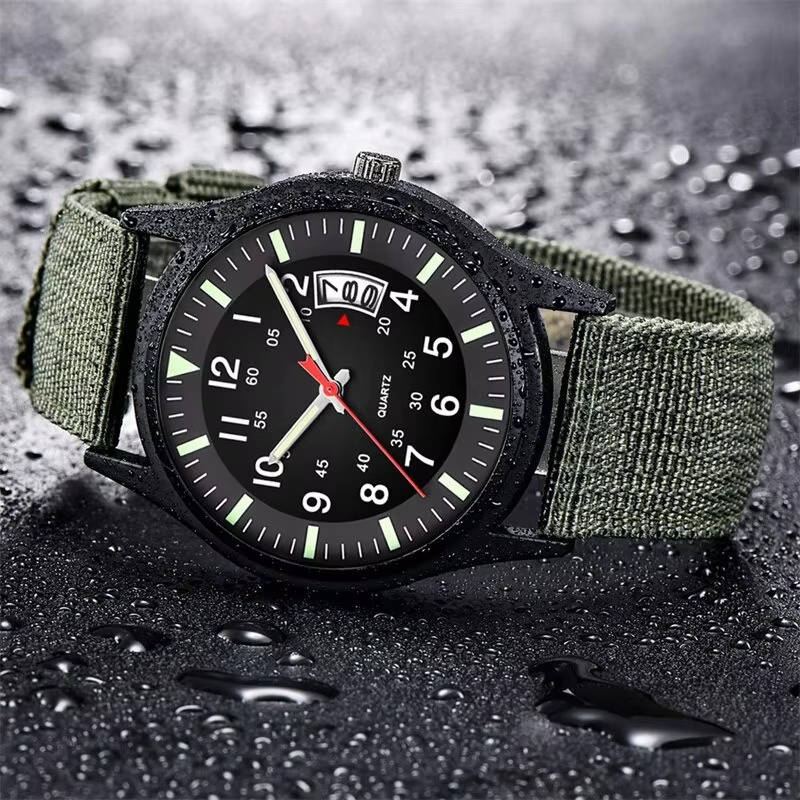 Tactical Quartz Watch for Outdoor Timekeeping and Daily Wear