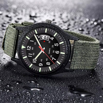 Tactical Quartz Watch for Outdoor Timekeeping and Daily Wear