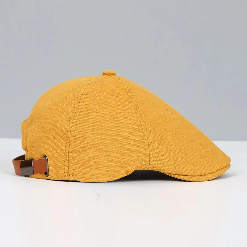 Reversible Flat Cap with Moisture Wicking Band and Elastic Fit System