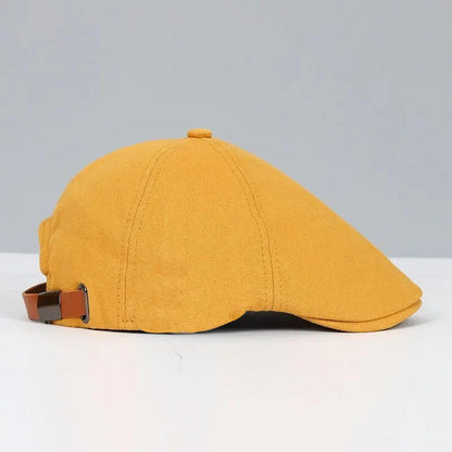 Reversible Flat Cap with Moisture Wicking Band and Elastic Fit System