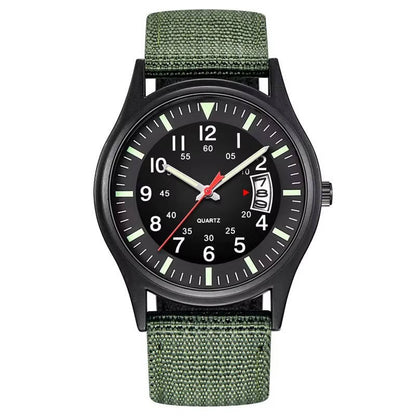 Tactical Quartz Watch for Outdoor Timekeeping and Daily Wear