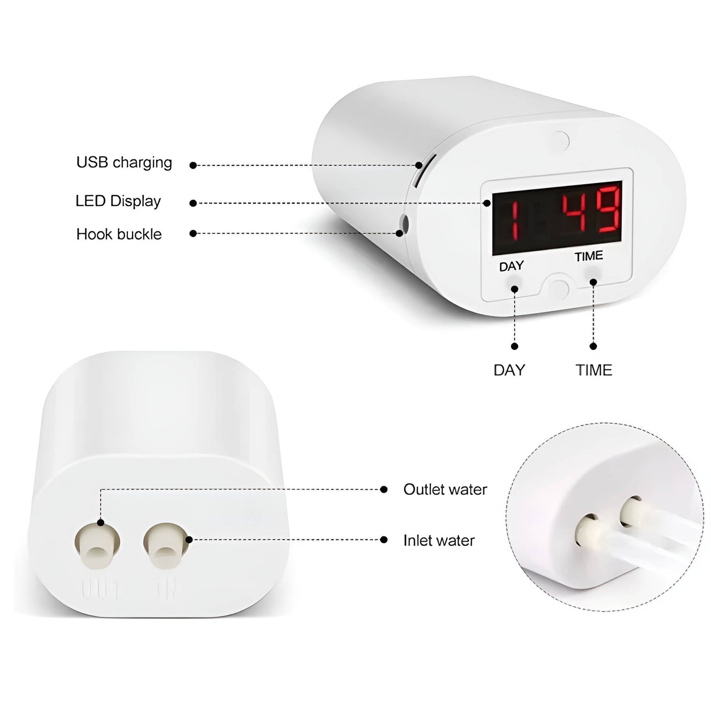 Programmable Plant Watering System with LCD Display and 120 Day Battery