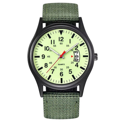 Tactical Quartz Watch for Outdoor Timekeeping and Daily Wear