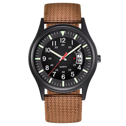 Tactical Quartz Watch for Outdoor Timekeeping and Daily Wear