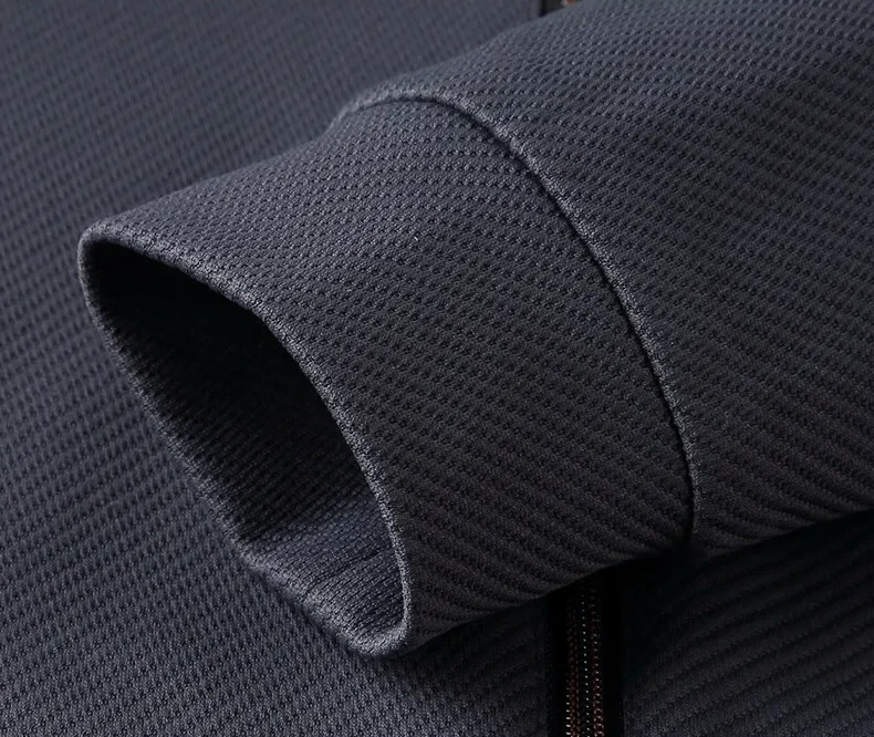 Four Way Stretch Tracksuit Set with Stand Collar and Mesh Lining, Windproof