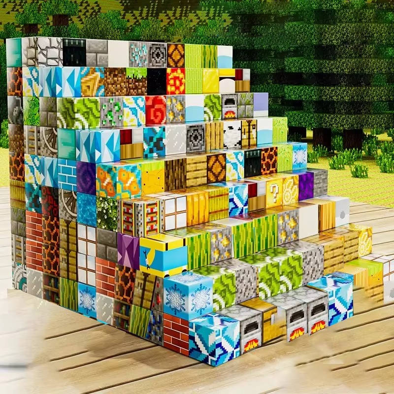 Magnetic Building Blocks Set with 205 Pieces and Storage Box for Ages 3-12