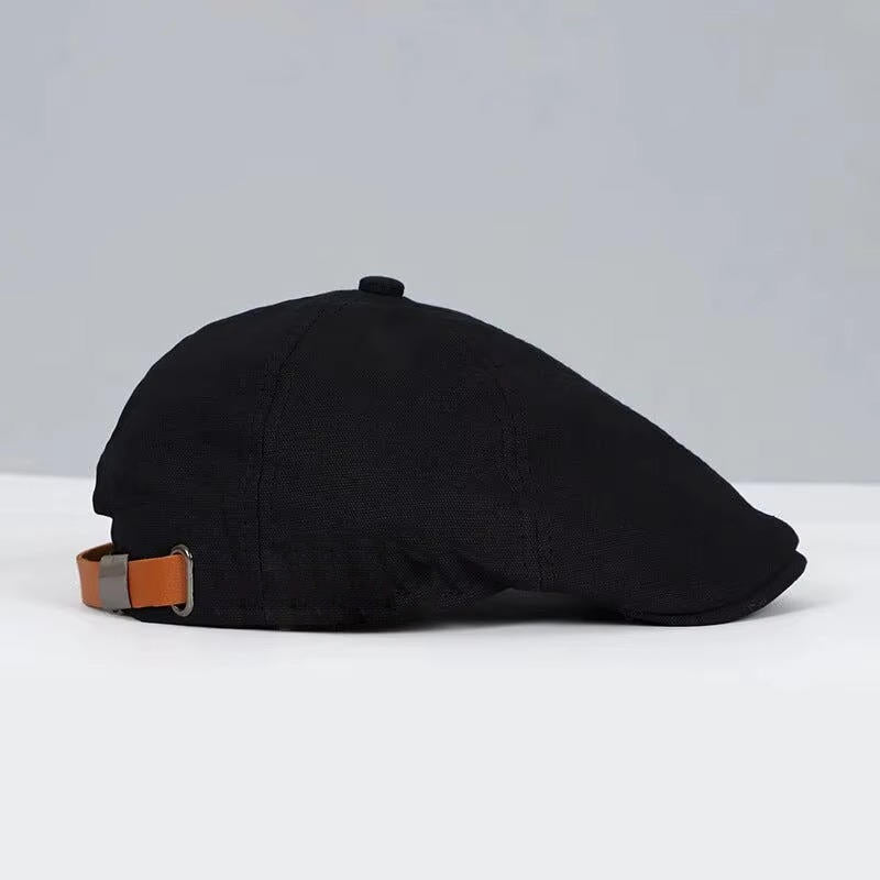 Reversible Flat Cap with Moisture Wicking Band and Elastic Fit System