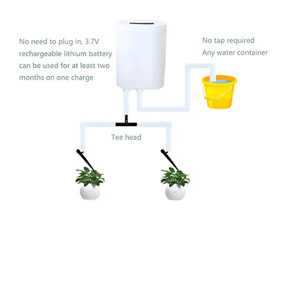 Programmable Plant Watering System with LCD Display and 120 Day Battery