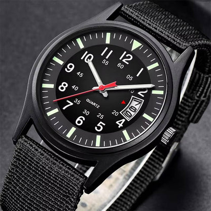 Tactical Quartz Watch for Outdoor Timekeeping and Daily Wear