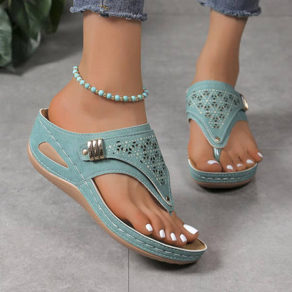 Women's Wide Fit Mesh Slip On Walking Sandals