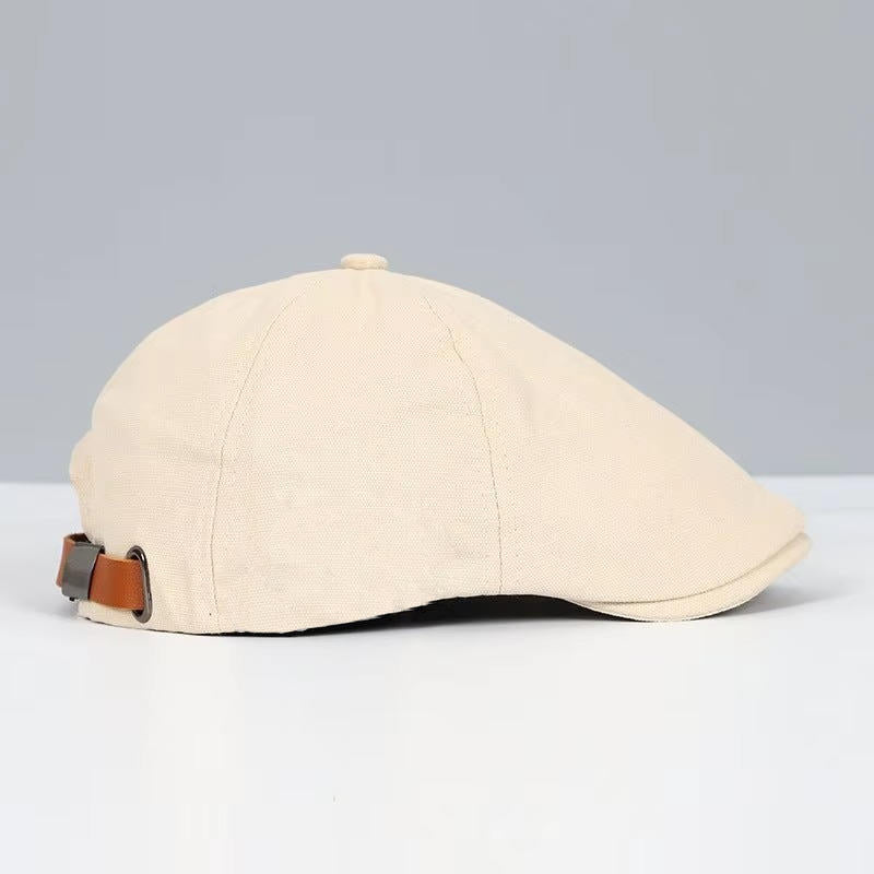 Reversible Flat Cap with Moisture Wicking Band and Elastic Fit System