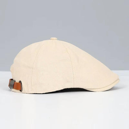 Reversible Flat Cap with Moisture Wicking Band and Elastic Fit System