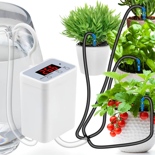 Programmable Plant Watering System with LCD Display and 120 Day Battery