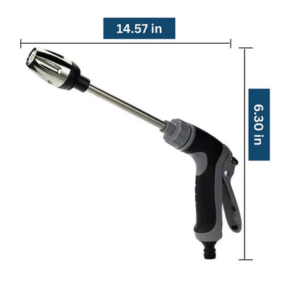 High Pressure Rotating Nozzle Hose Attachment with Adjustable Spray Control