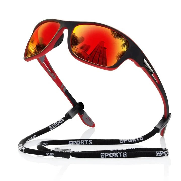 Polarized Sports Sunglasses with UV400 Protection and Non-Slip Grip