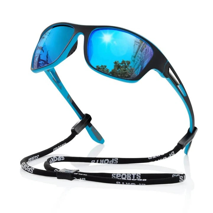 Polarized Sports Sunglasses with UV400 Protection and Non-Slip Grip
