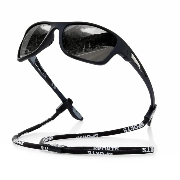 Polarized Sports Sunglasses with UV400 Protection and Non-Slip Grip