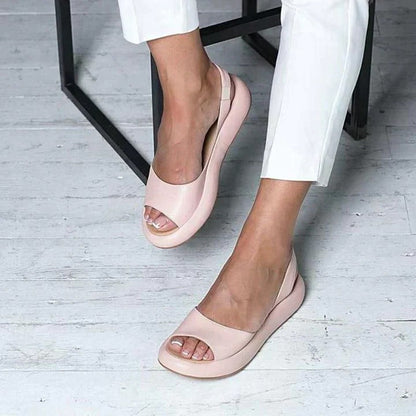 Open Sandal with Cushioned Midsole and Design for Summer