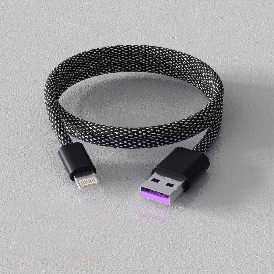 Magnetic Charging Cable with Auto-Coiling System and Dual Device Tips, 3.3ft