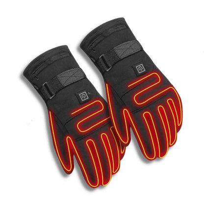 Heated Gloves with Touchscreen Fingertips and Three-Level Temperature Control