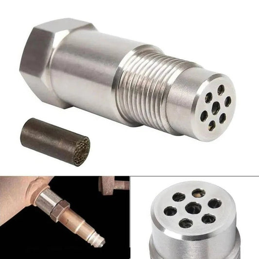 Exhaust Sensor Adapter with Catalytic Core and Magnetic Induction Spacing, M18x1.5