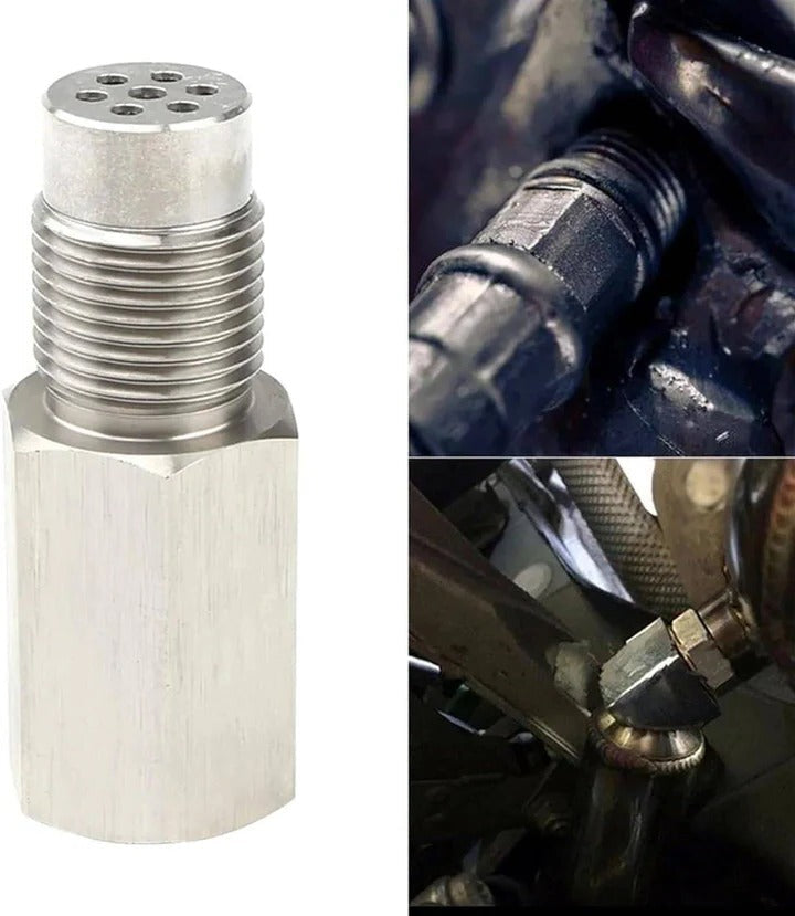 Exhaust Sensor Adapter with Catalytic Core and Magnetic Induction Spacing, M18x1.5