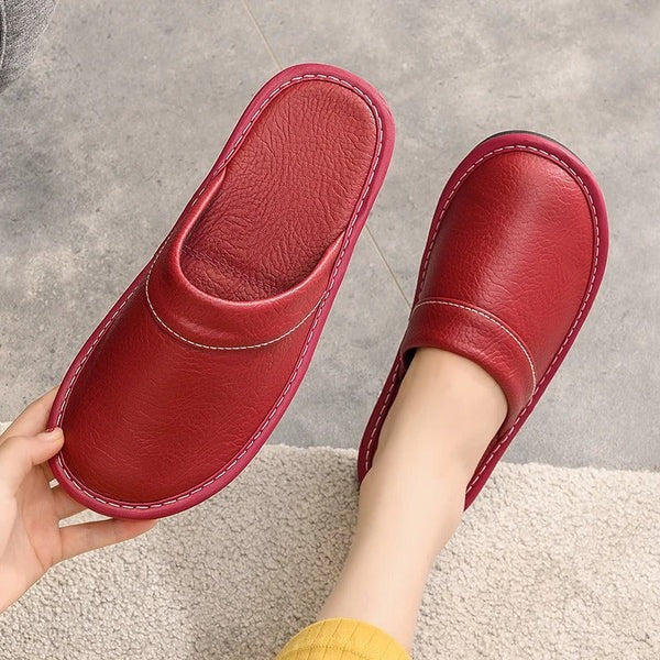 Indoor Slip-On Slippers with  Non-Slip Traction Base for Men