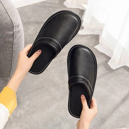 Indoor Slip-On Slippers with  Non-Slip Traction Base for Men