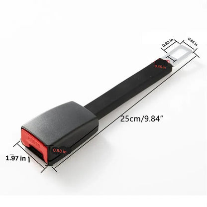 Seat Belt Buckle Extension with 11-Inch Rigid Stem and Quick Release Button