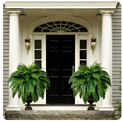 Add Greenery Without Watering with This Artificial Fern (UV-Resistant Polyethylene Leaves, Water-Resistant Build)